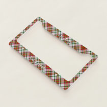 Clan MacAlister Dress Tartan License Plate Frame
