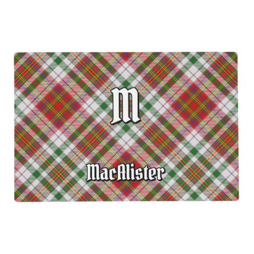 Clan MacAlister Dress Tartan Placemat