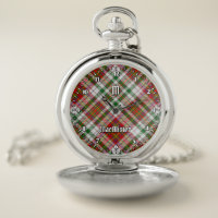 Clan MacAlister Dress Tartan Pocket Watch