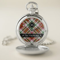 Clan MacAlister Dress Tartan Pocket Watch