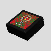 Clan MacAlister of Glenbarr Crest over Tartan Gift Box