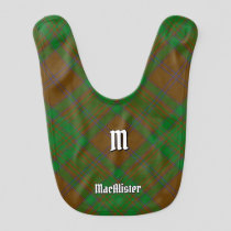 Clan MacAlister of Glenbarr Hunting Tartan Baby Bib