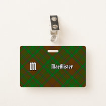 Clan MacAlister of Glenbarr Hunting Tartan Badge