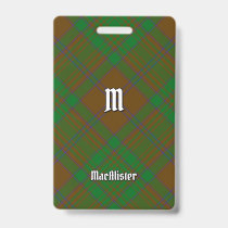 Clan MacAlister of Glenbarr Hunting Tartan Badge