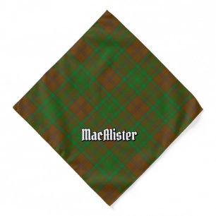 Clan MacAlister of Glenbarr Hunting Tartan Bandana