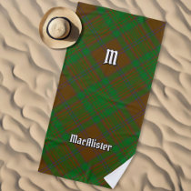 Clan MacAlister of Glenbarr Hunting Tartan Beach Towel