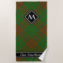 Clan MacAlister of Glenbarr Hunting Tartan Beach Towel