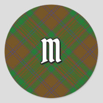 Clan MacAlister of Glenbarr Hunting Tartan Classic Round Sticker