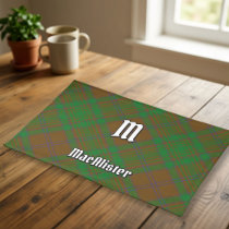 Clan MacAlister of Glenbarr Hunting Tartan Cloth Placemat
