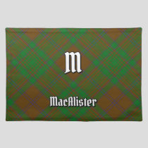 Clan MacAlister of Glenbarr Hunting Tartan Cloth Placemat