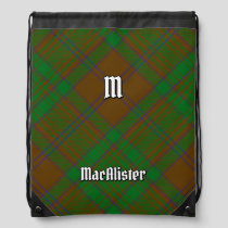 Clan MacAlister of Glenbarr Hunting Tartan Drawstring Bag
