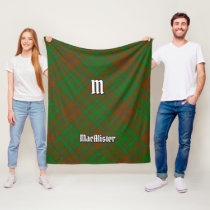 Clan MacAlister of Glenbarr Hunting Tartan Fleece Blanket