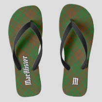 Clan MacAlister of Glenbarr Hunting Tartan Flip Flops