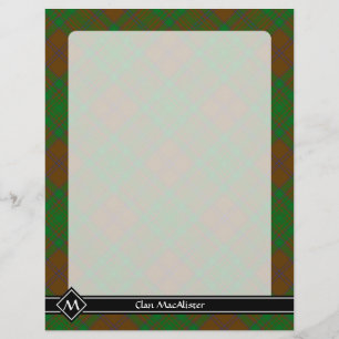 Clan MacAlister of Glenbarr Hunting Tartan Flyer
