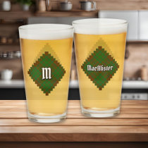 Clan MacAlister of Glenbarr Hunting Tartan Glass
