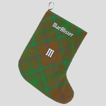 Clan MacAlister of Glenbarr Hunting Tartan Large Christmas Stocking