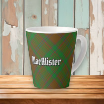 Clan MacAlister of Glenbarr Hunting Tartan Latte Mug