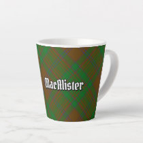 Clan MacAlister of Glenbarr Hunting Tartan Latte Mug
