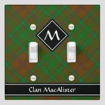 Clan MacAlister of Glenbarr Hunting Tartan Light Switch Cover