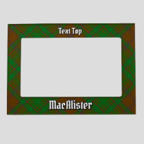 Clan MacAlister of Glenbarr Hunting Tartan Magnetic Frame