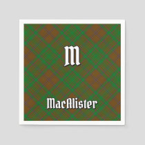 Clan MacAlister of Glenbarr Hunting Tartan Napkins