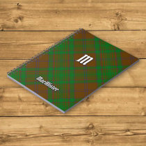 Clan MacAlister of Glenbarr Hunting Tartan Notebook