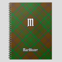 Clan MacAlister of Glenbarr Hunting Tartan Notebook