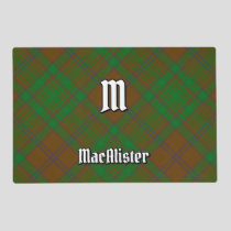 Clan MacAlister of Glenbarr Hunting Tartan Placemat