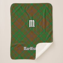 Clan MacAlister of Glenbarr Hunting Tartan Sherpa Blanket