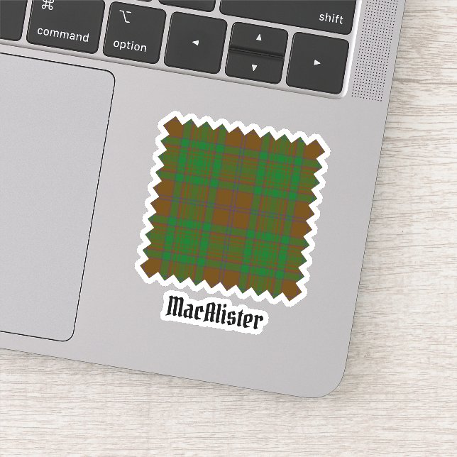 Clan MacAlister of Glenbarr Hunting Tartan Sticker (Detail)