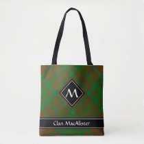 Clan MacAlister of Glenbarr Hunting Tartan Tote Bag