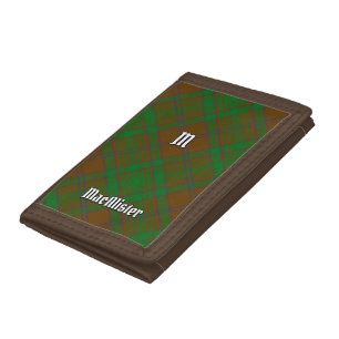 Clan MacAlister of Glenbarr Hunting Tartan Tri-fold Wallet