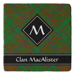 Clan MacAlister of Glenbarr Hunting Tartan Trivet