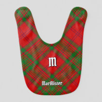 Clan MacAlister of Glenbarr Tartan Baby Bib