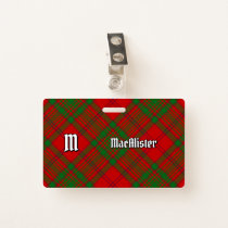 Clan MacAlister of Glenbarr Tartan Badge