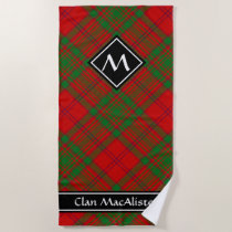 Clan MacAlister of Glenbarr Tartan Beach Towel