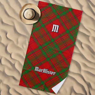 Clan MacAlister of Glenbarr Tartan Beach Towel
