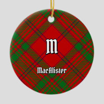 Clan MacAlister of Glenbarr Tartan Ceramic Ornament