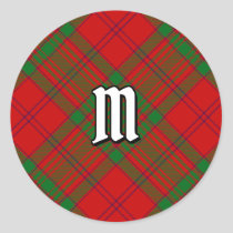 Clan MacAlister of Glenbarr Tartan Classic Round Sticker