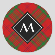 Clan MacAlister of Glenbarr Tartan Classic Round Sticker