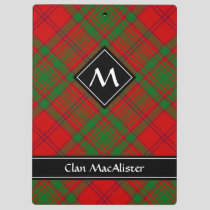 Clan MacAlister of Glenbarr Tartan Clipboard