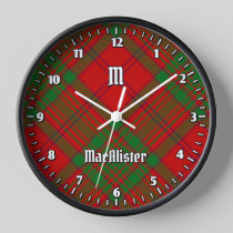 Clan MacAlister of Glenbarr Tartan Clock