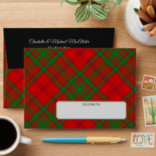 Clan MacAlister of Glenbarr Tartan Envelope