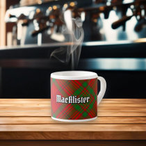 Clan MacAlister of Glenbarr Tartan Espresso Cup