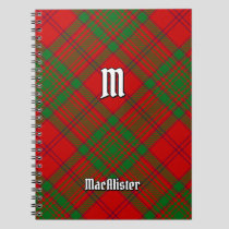 Clan MacAlister of Glenbarr Tartan Notebook