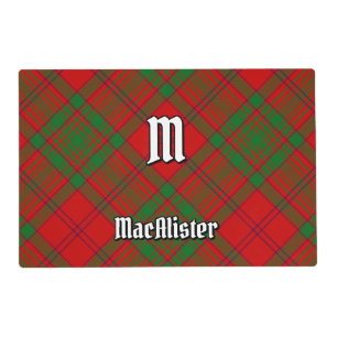 Clan MacAlister of Glenbarr Tartan Placemat