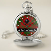 Clan MacAlister of Glenbarr Tartan Pocket Watch