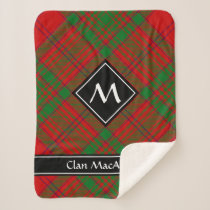 Clan MacAlister of Glenbarr Tartan Sherpa Blanket
