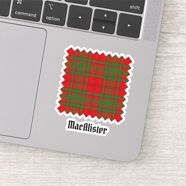 Clan MacAlister of Glenbarr Tartan Sticker (Detail)