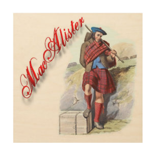Clan MacAlister Scottish Dream Wood Canvas